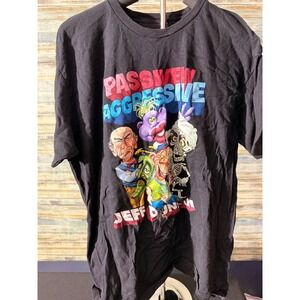 Jeff Dunham T Shirt XL Black Excellent Passively Aggressive Comedy Graphic Tee